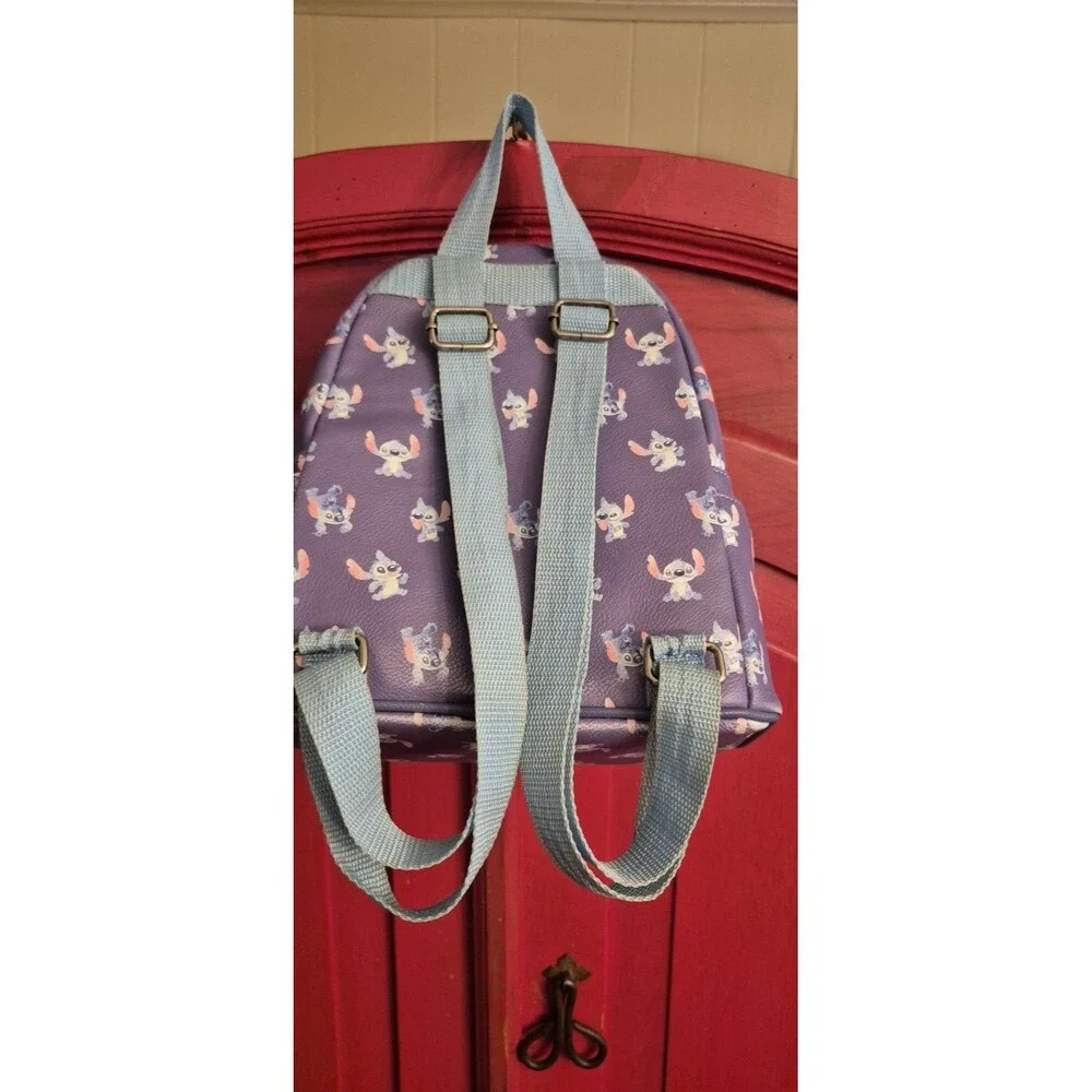 Loungefly Disney Lilo And Stitch Poses Purple And Blue Mini Backpack Lightly Use